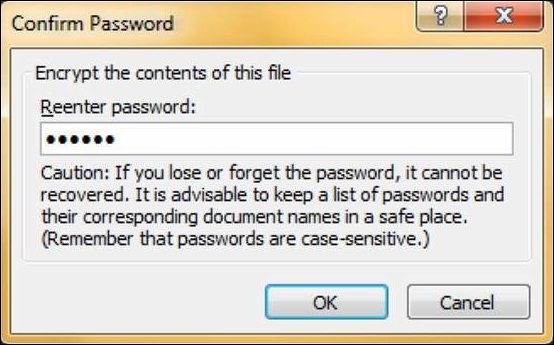 Microsoft PowerPoint 2010 中设置文档密码